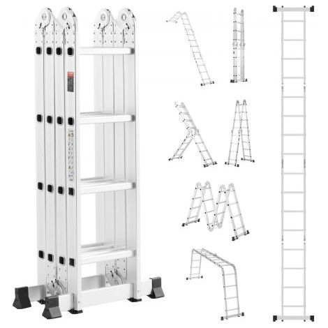Échelle Pliante Polyvalente 7 en 1 Escabeau Télescopique (1/5)