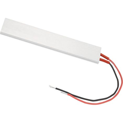 Thermostatheizung mit Aluminiumgehäuse (150 x 28,5 mm) und PTC-Heizelementplatte (12 V/70 °C) (1/5)