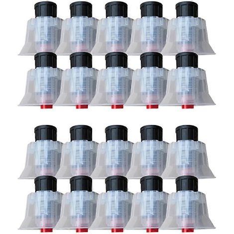 Lot de 10 buses à mousse, buses pour lavage auto, buses pour ventilateur de pare-brise, filetage interne 16 mm (1/5)
