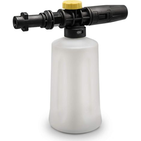 Canon à Mousse pour kärcher,Pistolet à Mousse Bouteille avec Buse Réglable,Haute Pression à Mousse Lance à Mousse de Neige Compatible avec Karcher K2-K7 nettoyeurs haute pression (750ML) (1/5)