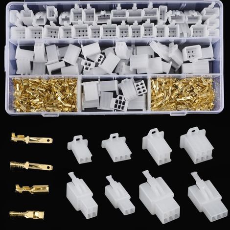 480PCS 2.8mm Automobile Connecteur Kit 2 3 4 6 Broches Automobile Fil Électrique Connecteurs Kit Connecteur Électrique Moto pour Moto Voiture Camion Scooter Bateaux Électrique Instruments (1/5)
