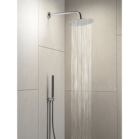 Set Doccia Gedy con Soffione Tondo Diam. 25 cm Cromo, Doccetta e Braccio High Pro Star 06