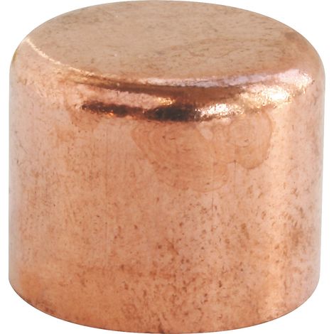 Bouchon cuivre à souder - Pour tube cuivre Ø16 - Sachet 2 pièces