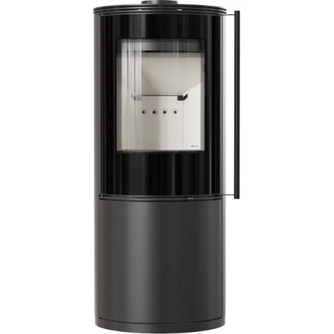 Kaminofen aus Stahl KRATKI SVEN Ø 150 7 kW mit Türfeder (1/5)