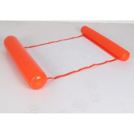Aufblasbare Matratze, faltbare Hängematte, aufblasbarer Poolstuhl, Schwimmspielzeug - orange [F796] (1/3)