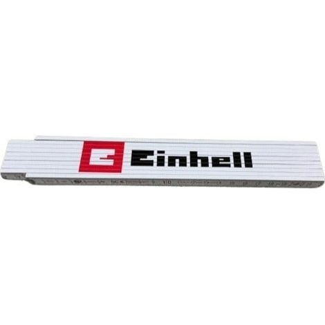 Einhell Zollstock Gliedermaßstab Holz 2 Meter Zollstock (1/2)