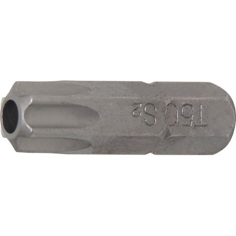 Punta  longitud 30 mm  entrada 8 mm (5/16")  perfil en T (para Torx) con perforación T50 (1/2)