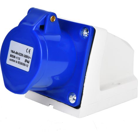 10 Stück 16A 220-250V Industrie-Steckdosenstecker 3-polig IP44 wasserdicht BEM-113 (1/5)