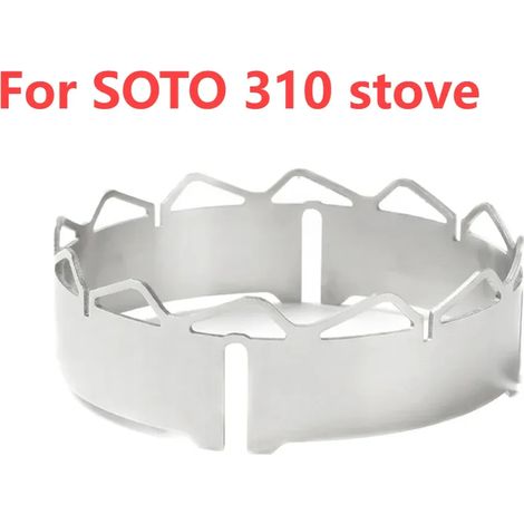 Mini pare-vent pour réchauds de camping, anneau coupe-vent en acier inoxydable, réchauds à gaz portables, déflecteurs de vent extérieurs, pare-vent pour réchauds de camping (1/4)