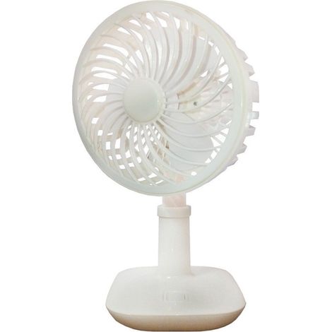 TrAdE Shop Traesio - Mini Ventilatore Da Tavolo Usb Silenzioso Portatile Altezza Regolabile Rotazione 180° - (1/5)
