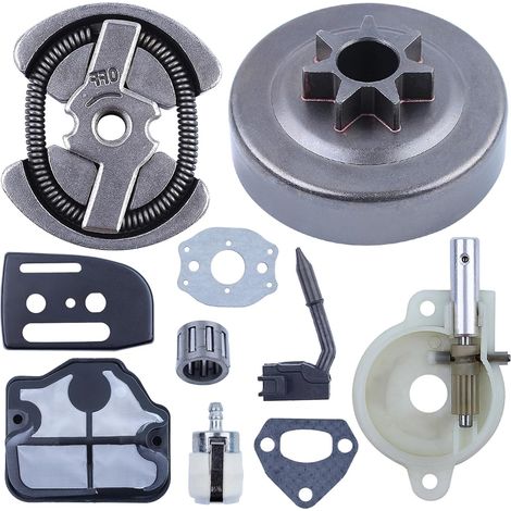 325 7T Oil Pump Air Filter Clutch Drum Kit For Husqvarna Chainsaw 142 141 137 136 36 41, 530069342, 530 06 93 42, 545036801, 545 03 68 01, 53004 7855, 530 04, 818 505 (1/5)