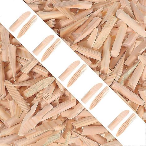 Lot de 200 chevilles pour trous de poche, chevilles en bois massif, gabarit de perçage pour trous de poche, chevilles en bois de qualité peinture, chevilles de quincaillerie (1/5)