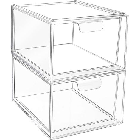 Storage Box - Makeup Drawer Storage - 16 Non-Slip Mats - Bathroom, Dressing Table, Office and Other
