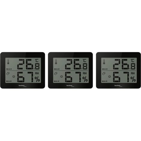 Technoline WS9450 - Set da 3 pezzi, colore: Nero/Argento