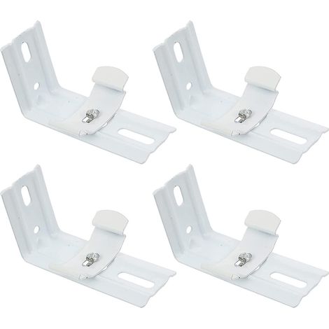 supports en L pour stores verticaux, fixation pour rail de rideau, clip de montage, cadre d'extension pour stores (4 pièces) (1/5)