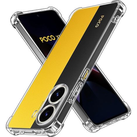 Étui pour Xiaomi Poco X7 Pro 5G, résistant aux chutes, transparent (1/5)