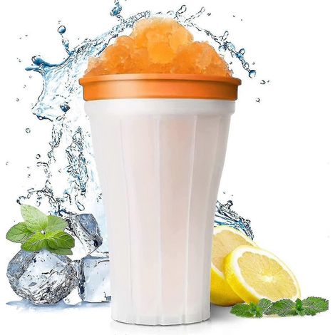 Lot de 2 gobelets à smoothie réutilisables, gobelets pour smoothies et crèmes glacées à congélation rapide, gobelets à presser portables. (1/5)