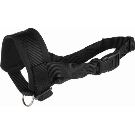 Muselière sangle, en nylon M-L, noir (1/4)
