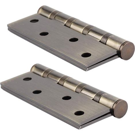 Cerniere in acciaio inossidabile, spessore 3 mm, per porte in legno, da avvitare in armadi per carichi pesanti