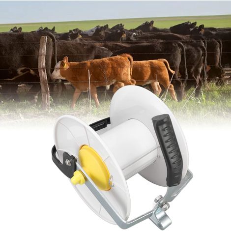 Bobina per filo elettrico per recinzione, azionamento manuale, ABS ad alta resistenza, bobina per cavo elettrico per recinzione, avvolgicavo elettrico per fattoria, bobina per filo (MLD-0052) (1/4)