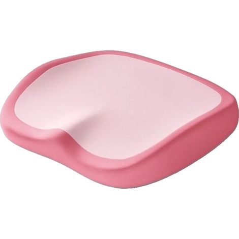 Cojín para silla de oficina, diseño ergonómico, soporte de espuma viscoelástica, rosa. (1/2)