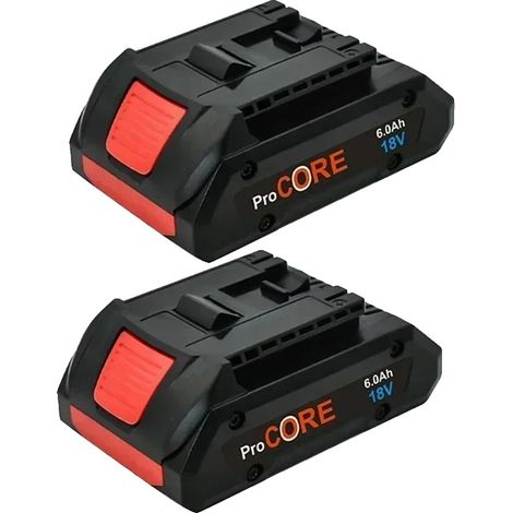 Batteria di ricambio, agli ioni di litio, compatibile con 18 V, 6,0 Ah x 2, 18 V-b (1/2)