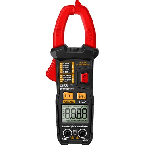 ST194 6000 Counts RMS Stromprüfer, NCV Multimeter, DC/AC Voltmeter und Amperemeter.