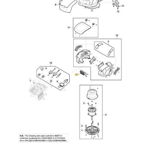 PCB MOTORE PH 500 DUAL ORIGINALE STIGA - 118811307/0