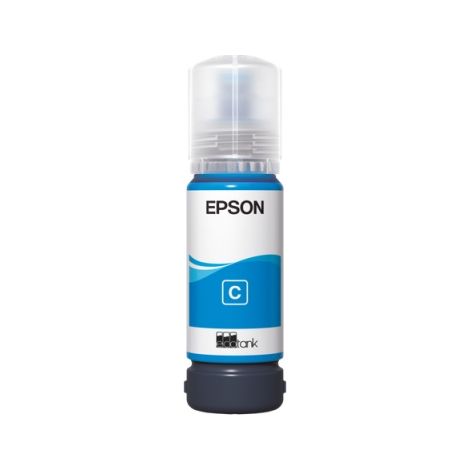 Bouteille de recharge d'encre cyan pour imprimante Epson EcoTank 108 (C13T09C24A)