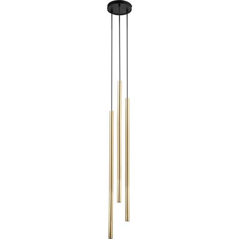 Suspension noire/or Sopel Lux 3 tubes 75cm 3xG9 Sigma (1/2)