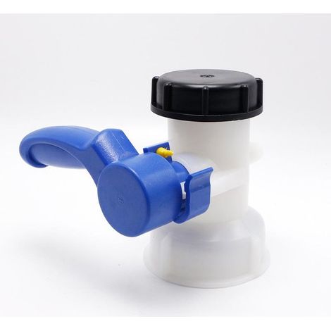 Vanne pour cuve IBC Ø2' – Raccord rapide écrou solidaire F2' S60×6 – Sortie filetée F2' S60×6 – PEHD (1/5)