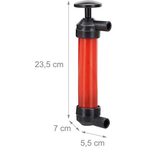 Pompe multifonction siphon trasferimento e gonfiaggio olio benzina diesel materassi biciclette (rosso) (1/3)