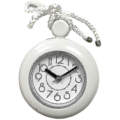 Horloge de salle de bain avec crochet – Étanche, pour fixation murale ou pose sur bureau (1/5)