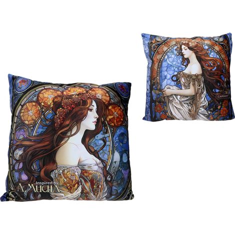 Carmani, almohada con relleno/cremallera - alfons mucha