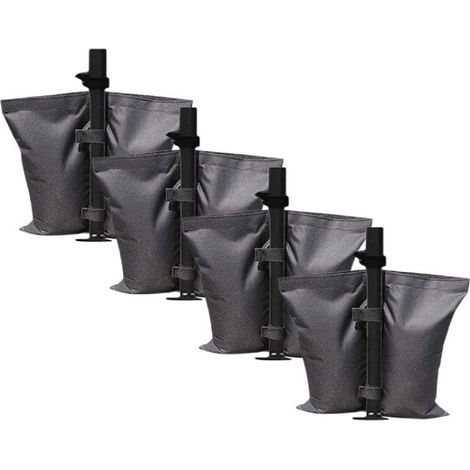 Lot de poids de sable de qualité industrielle, sacs de lestage à double poche, poids pour pieds de tente, parasol, trampoline lesté (1/5)