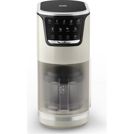Moulinex – Machine à glaces 1,4 L – 10 programmes automatiques – Technologie 1-Step Perfector – 3 bols Tritan de 500 ml