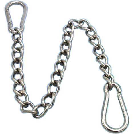 Chaîne avec deux mousquetons, chaîne pour suspendre la chaise (longueur de la chaîne 66 cm) (1/5)