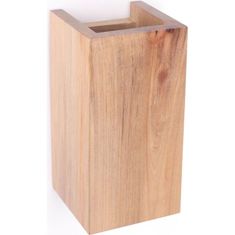 Wandleuchte „Durga“ aus Holz mit doppeltem Lichtaustritt - 2 x (1/5)