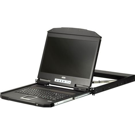 ATEN CL3700NW console a rack 47 cm (18.5pollici) 1920 x 1080 Pixel Metallo, Plastica Nero 1U