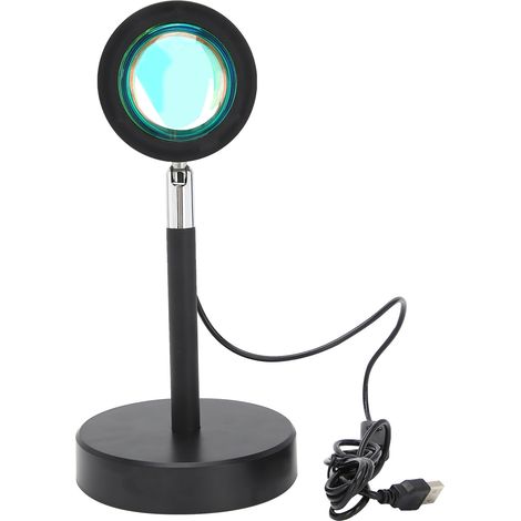 Lampe projecteur coucher de soleil USB, veilleuse de chevet, lampe d'appoint pour prises de vue et diffusions en direct (1/5)