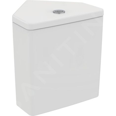 Ideal Standard i.Life S - Réservoir de chasse d'angle, alimentation par le bas, blanc T520101 (1/5)