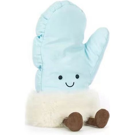 Pièce de collection fantaisie Gants d'hiver 25 cm objet décoratif original cadeau unique