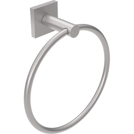 Metaform - Porta asciugamani ad anello da parete Satinato in Acciaio Mod. Hotel Maison Satin