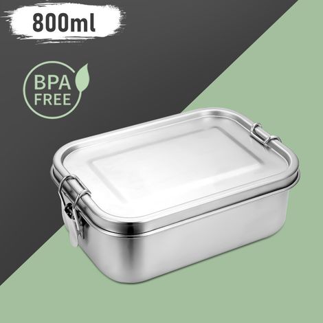 SWANEW Lunch box da 800 ml in acciaio inox lunch box in acciaio inox lunch box scuola materna senza BPA (1/5)