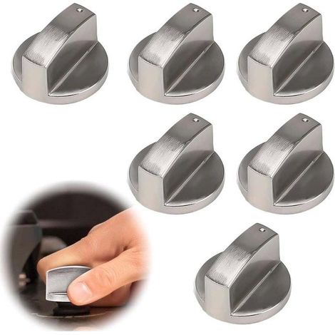Boutons de Four et Table de Cuisine 6 Pièces 6mm, Universels pour Gaz et Réglage Précis (1/5)