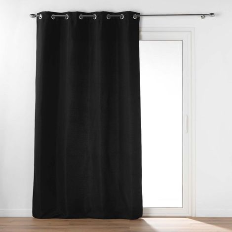 Rideau Isolant Thermique "Micropolar" 135x260cm Noir (1/5)