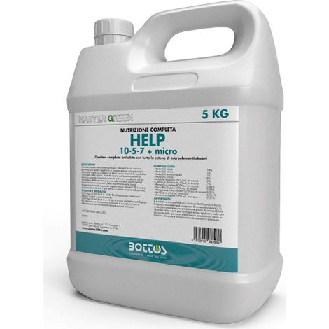 Bottos HELP 10-5-7 Microelementi Chelati Concime Fertilizzante MANTENIMENTO 5 KG