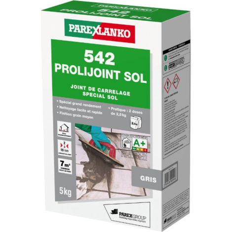 Fliesenfugenmasse PAREXLANKO 542 Prolijoint Sol - Grau - 5 kg - L542GRIS05