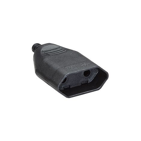 BACHMANN Euroflachkupplung schwarz Schraubanschluss,3St im Beutel, 900.012