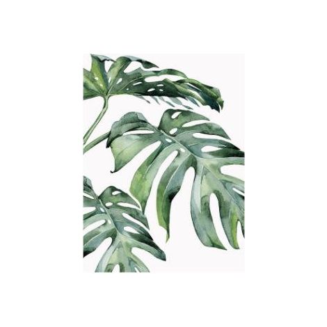 Lot de 4 Tableaux Sans Cadre 20x30cm, Décor Mural Feuilles Végétales, Toile Moderne Minimaliste pour Salon, Peinture Murale Accrochage Facile, Décoration Maison Contemporaine (1/5)